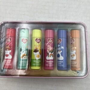 New Taste‎ Beauty - CARE BEARS - 6 Flavored Lip Balm Set - Collectible Tin